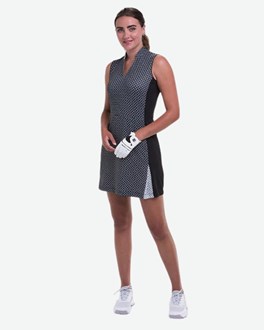 EPNY Dress - 122 Faux Wrap Geo Print Dress